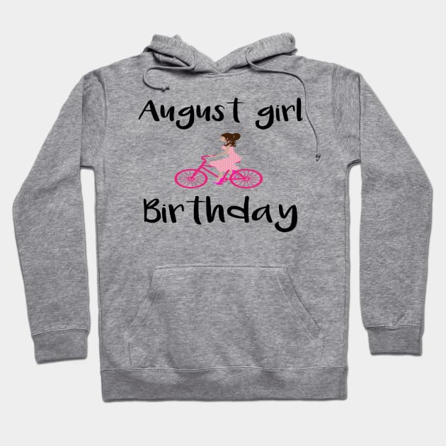 august girl gift Hoodie by merysam